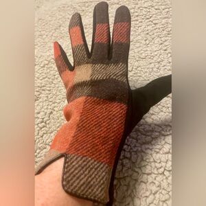 Ladies plaid gloves